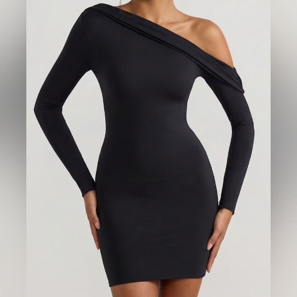 Evelyn Off-Shoulder Ruched Mini Dress